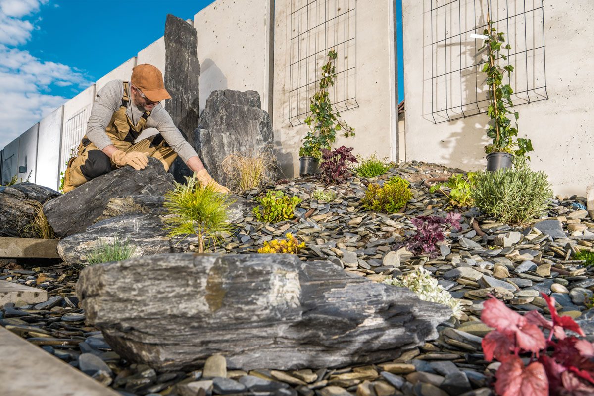 Cleaning Landscape Rocks - A&A Materials, Inc.