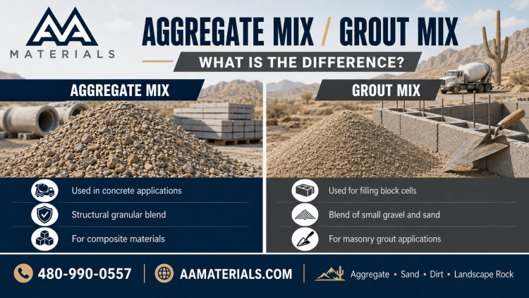 Aggregate Mix vs Grout Mix: What Is the Difference
