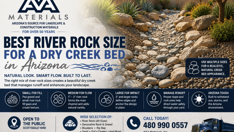 Best River Rock Size For A Dry Creek Bed